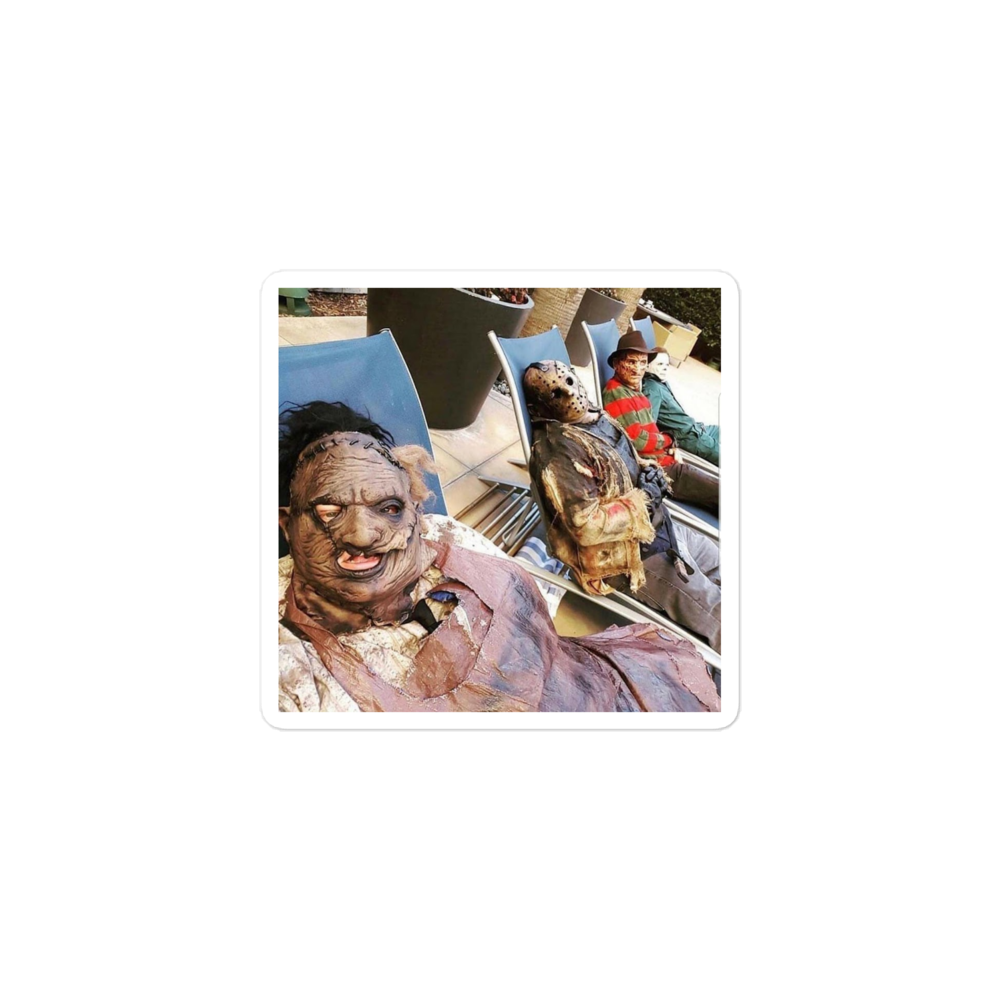 Horror character stickers